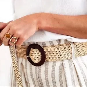 Sezane | Accessories | Sezane Yves Raffia Belt | Poshmark display picture 1
